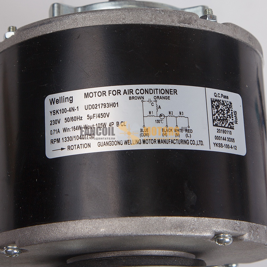 Электродвигатель WELLING YSK 100-4N-1 (D021793 H01) — изображение 2